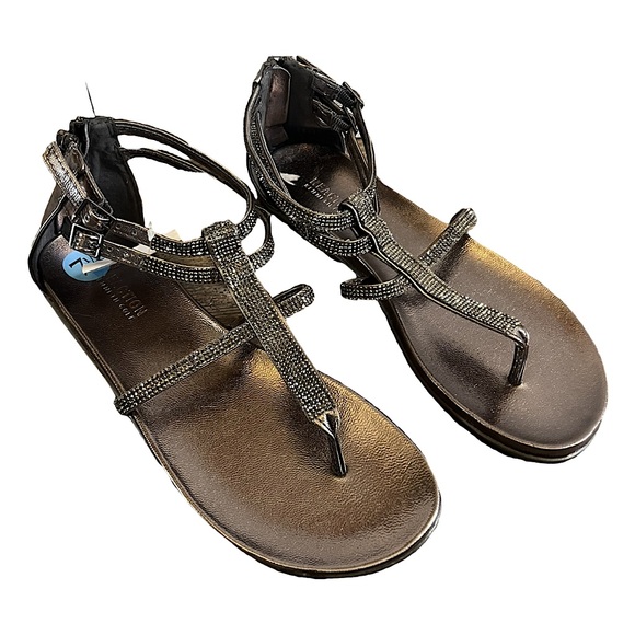 Kenneth Cole Reaction Shoes - Kenneth Cole Sandals Sparkle Strappy Detail Zip Up Back NWT Women’s Size 7.5